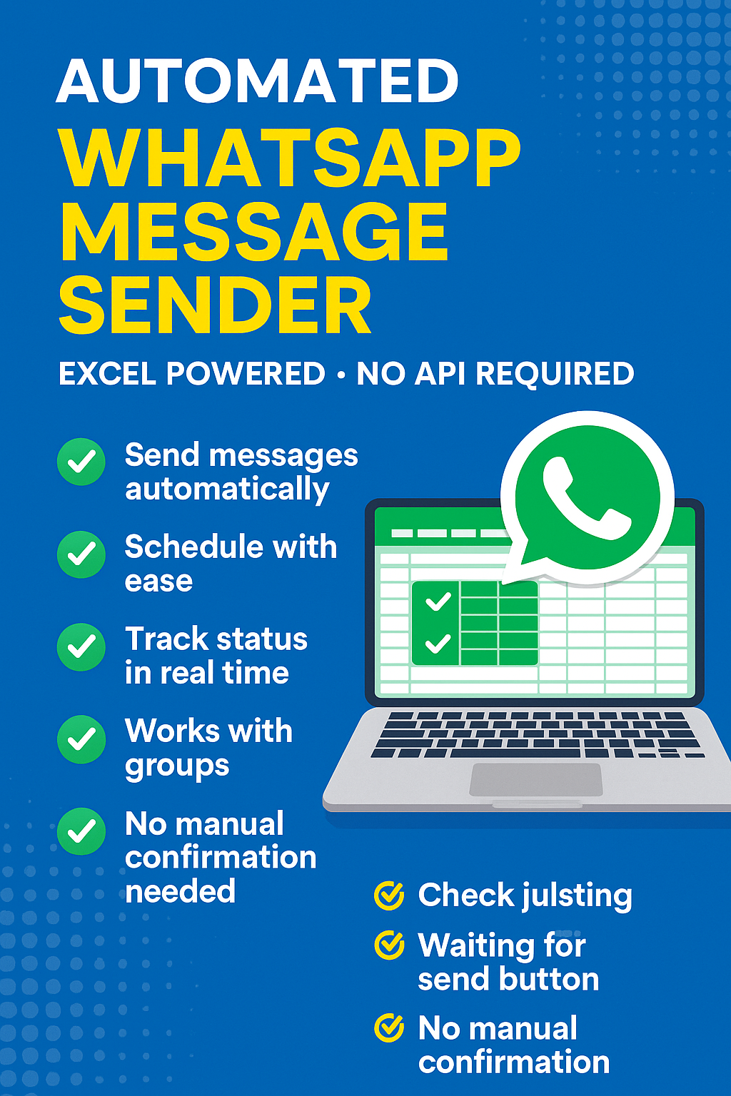 WhatsApp Auto Sender – Bulk Messaging Script (Python + Excel Based)